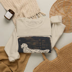 Golden Retriever Woodcut Style Graphic Print Sweatshirt