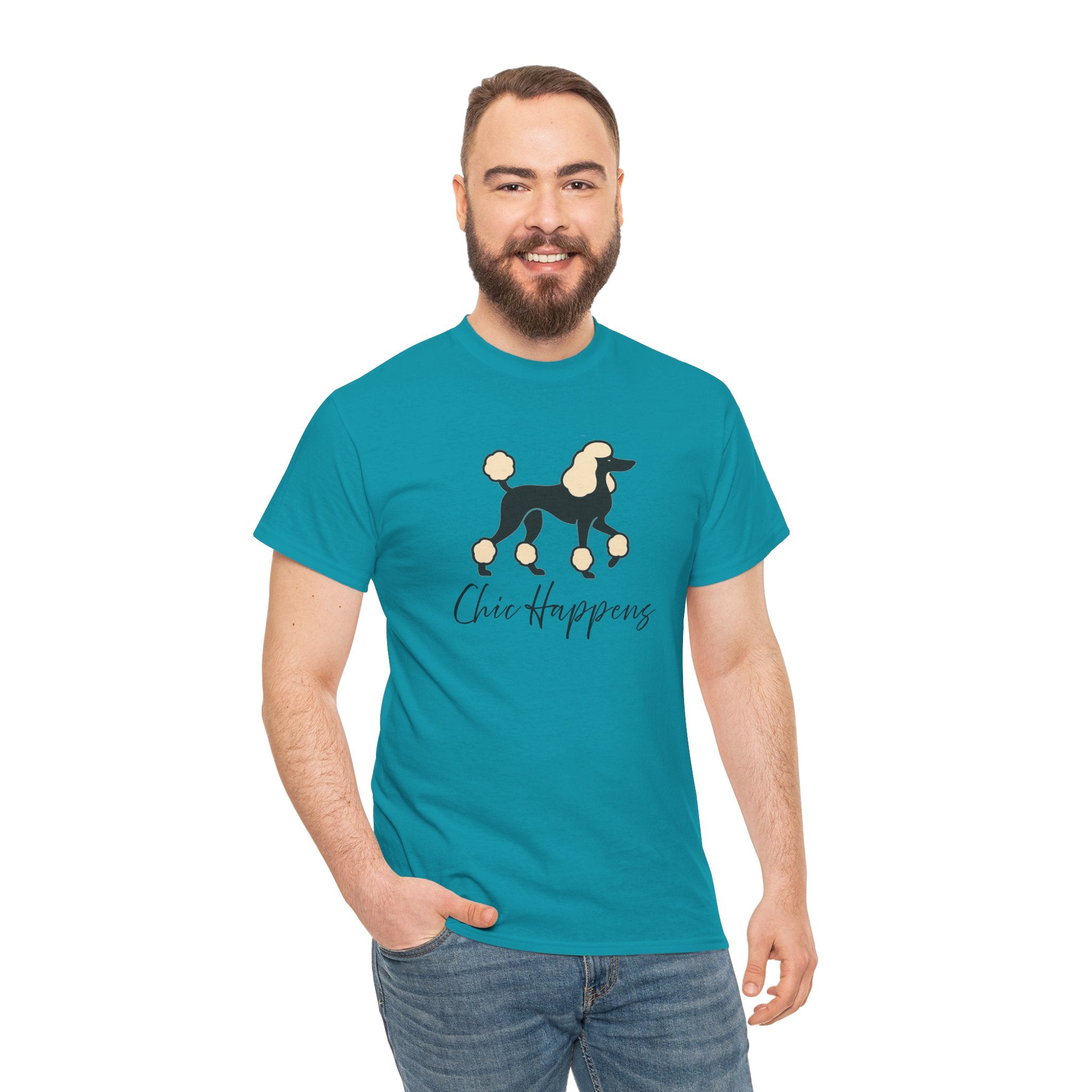 Standard Poodle 'Chic happens' T-shirt