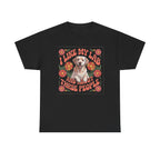 I Like My Lab And About Three People Flower Design T-Shirt