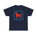 A Red Gordon Setter in Blue Frame Graphic T-Shirt