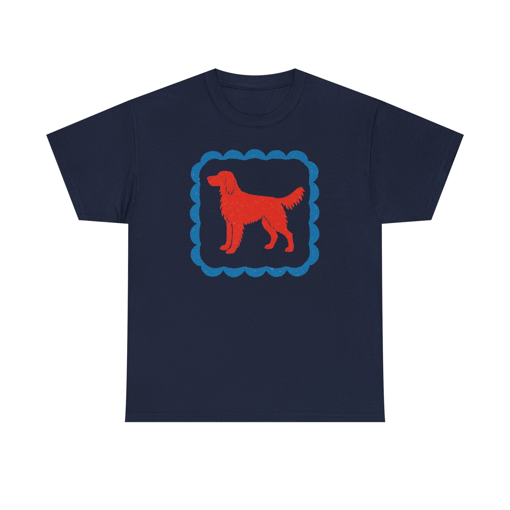 A Red Gordon Setter in Blue Frame Graphic T-Shirt