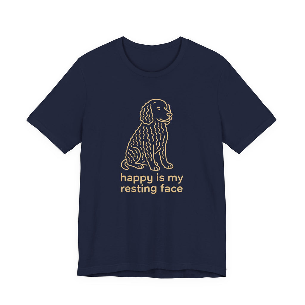 American Water Spaniel Happy Is My Resting Face Tee