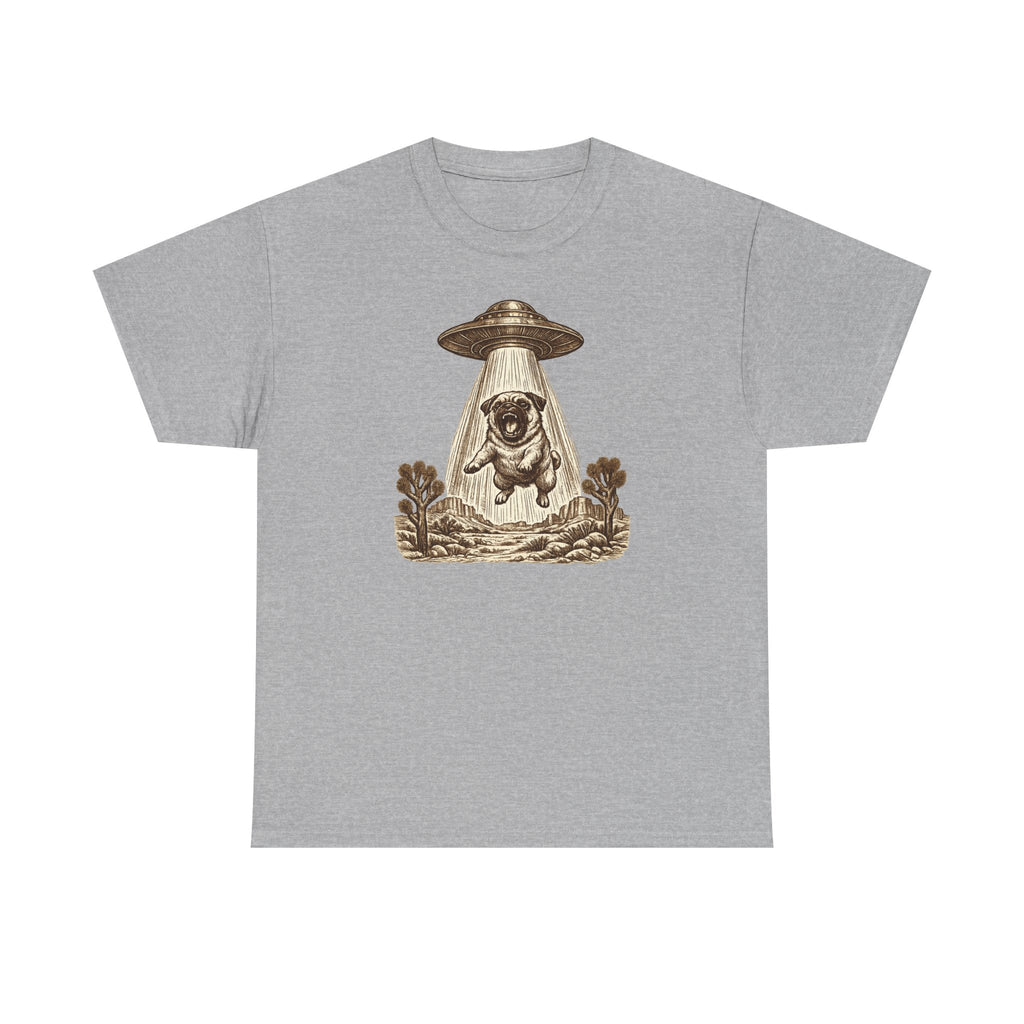 Vintage Abducted Pug Desert T-shirt