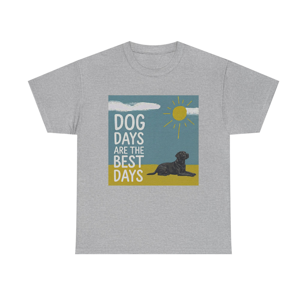 Dog Days Are The Best Days Black Labrador Retriever Art T-Shirt