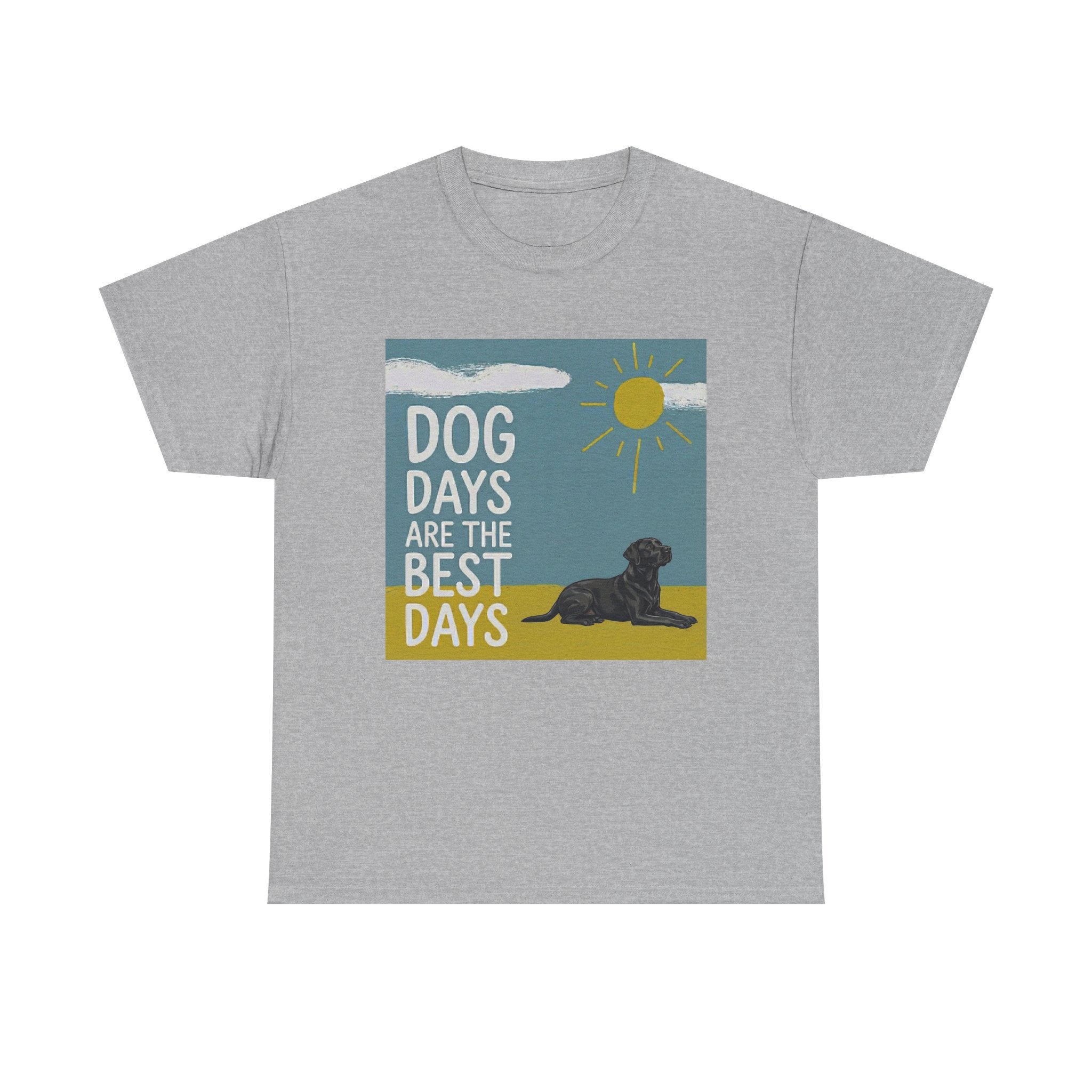 Dog Days Are The Best Days Black Labrador Retriever Art T-Shirt
