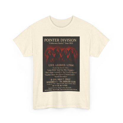 "Pointer Division" Vizsla Spoor Punk Concert Tee T-Shirt