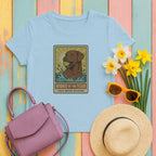 chesapeake bay retriever rookie-card tee flat lay hero