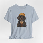 Engraved Labrador Iced Coffee T-Shirt
