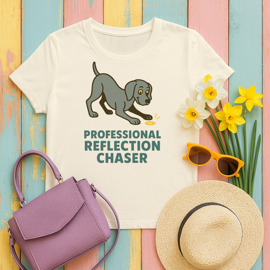 Weimaraner Reflection Chaser Tee in Natural