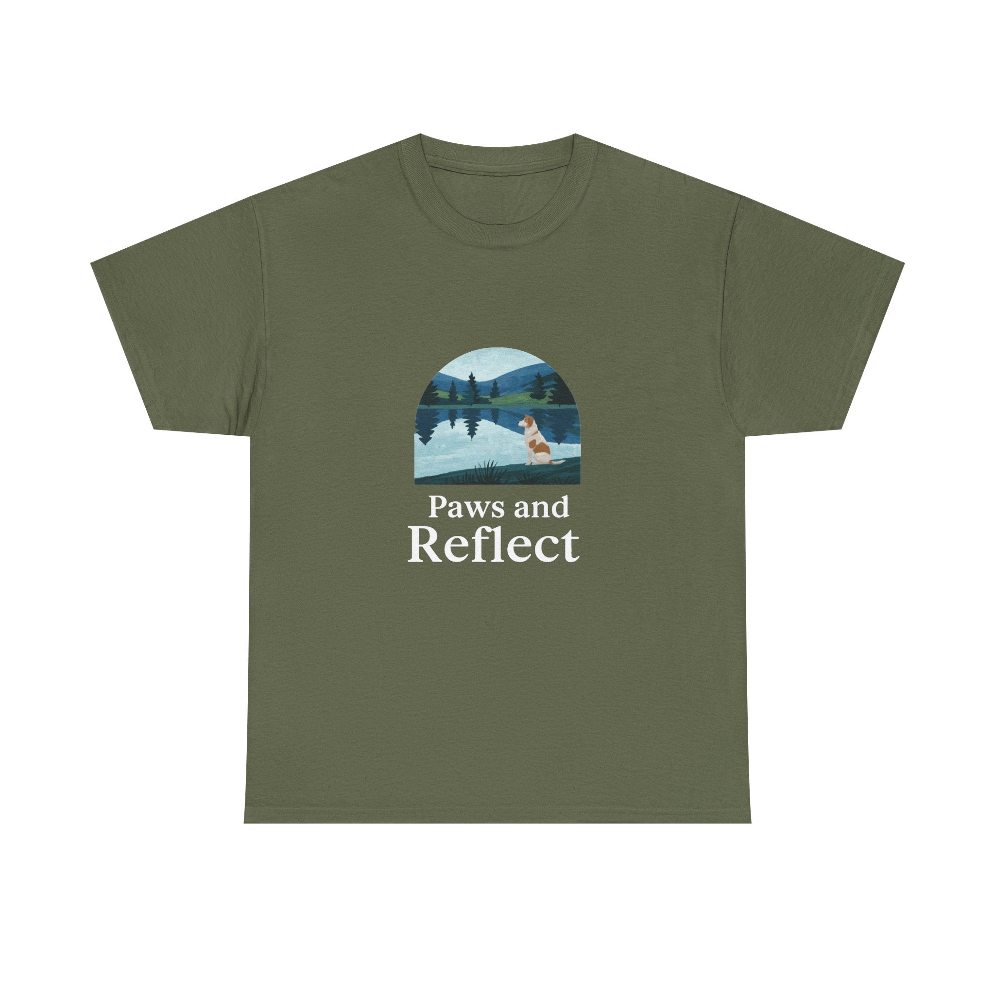 Contemplate life with our Paws and Reflect T-Shirts