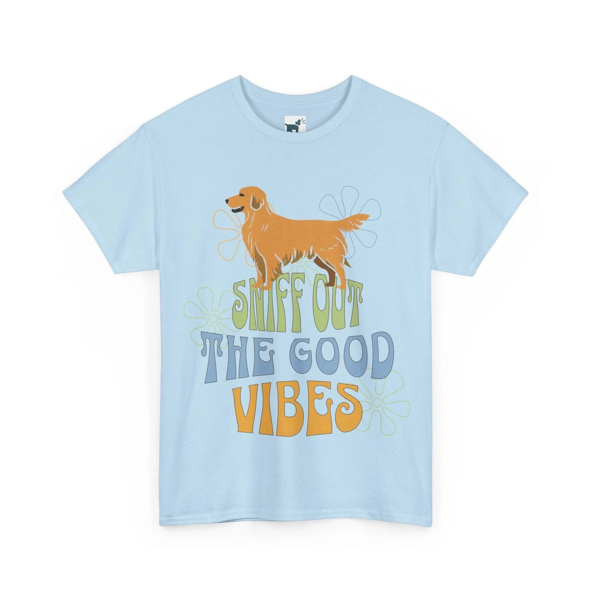 Sniff Out the Good Vibes Golden Retriever T Shirt T-shirt