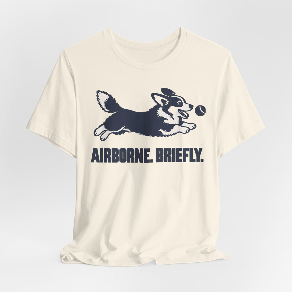 Airborne Briefly Corgi T-Shirt