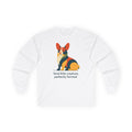 Feral Little Creature Corgi Long Sleeve Tee in White