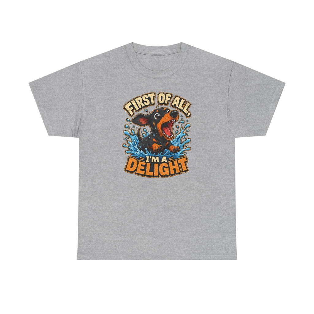 The Delightful Dachshund Splash T-Shirt
