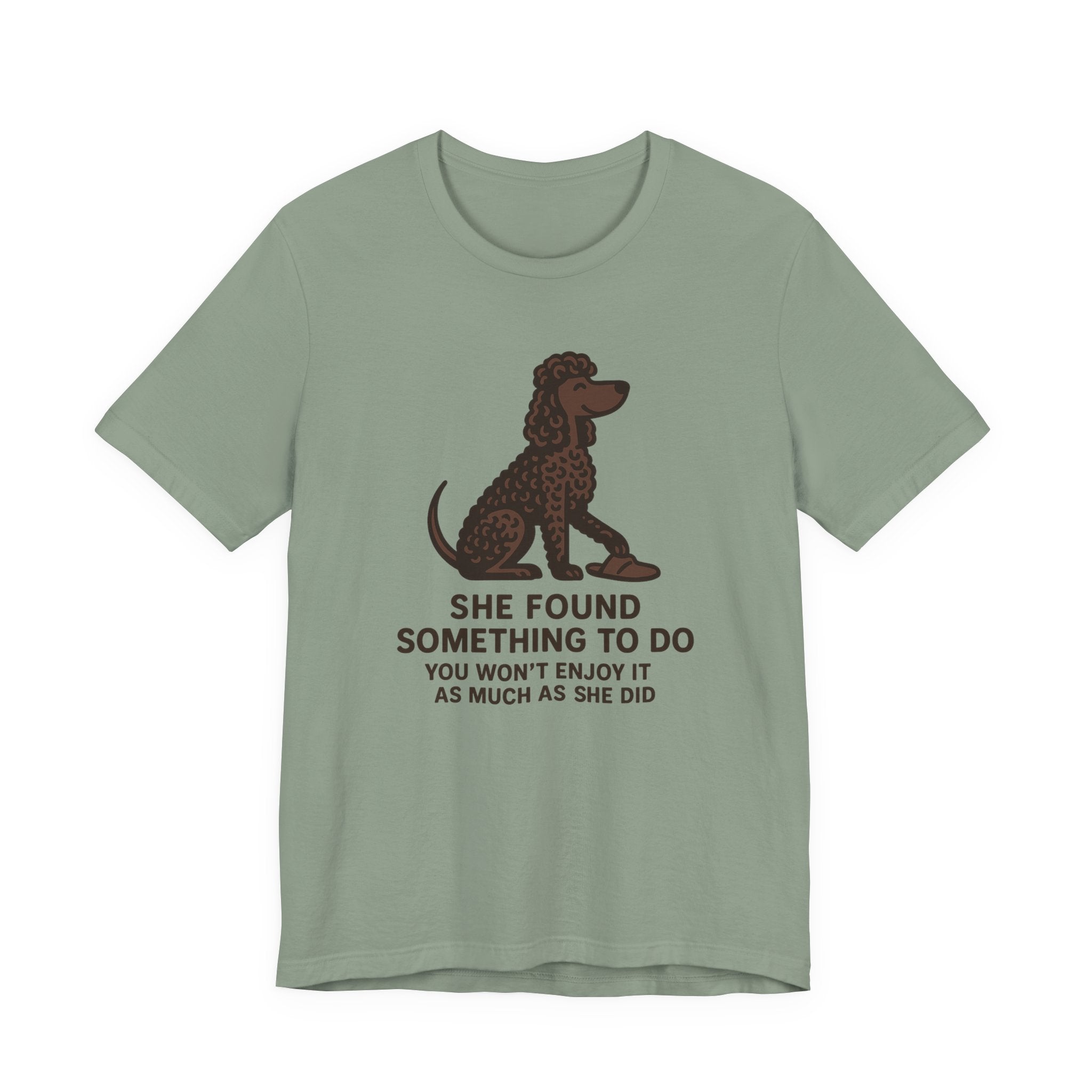 Irish Water Spaniel She Found Something To Do Tee