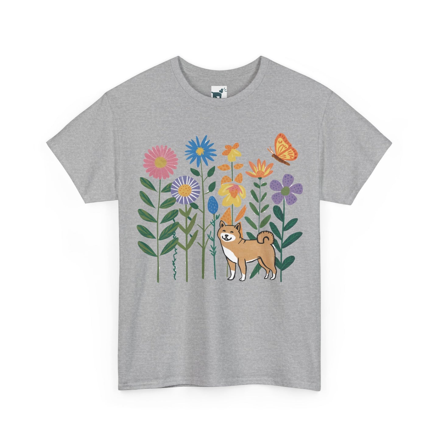 Floral Shiba T Shirt