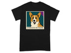 Black t-shirt with a colorful portrait and text that reads "ENDLESS HUNGER"