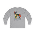 Feral Little Creature Boston Terrier Long Sleeve Tee in Sport Grey