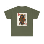 King Of Hearts Playing Card With Gordon Setter Illustration T-Shirt