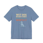 Flat-Coat Wet Dog Muddy Paws Tee