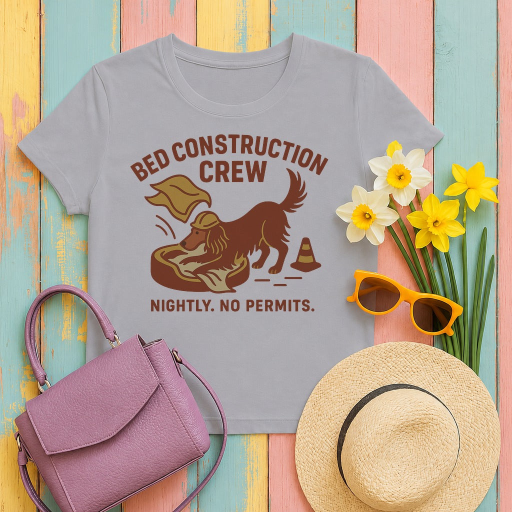 Irish Setter Bed Construction Crew t-shirt