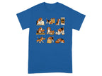 Beagle dogs interacting with bread and baking supplies in a whimsical cartoon style.
