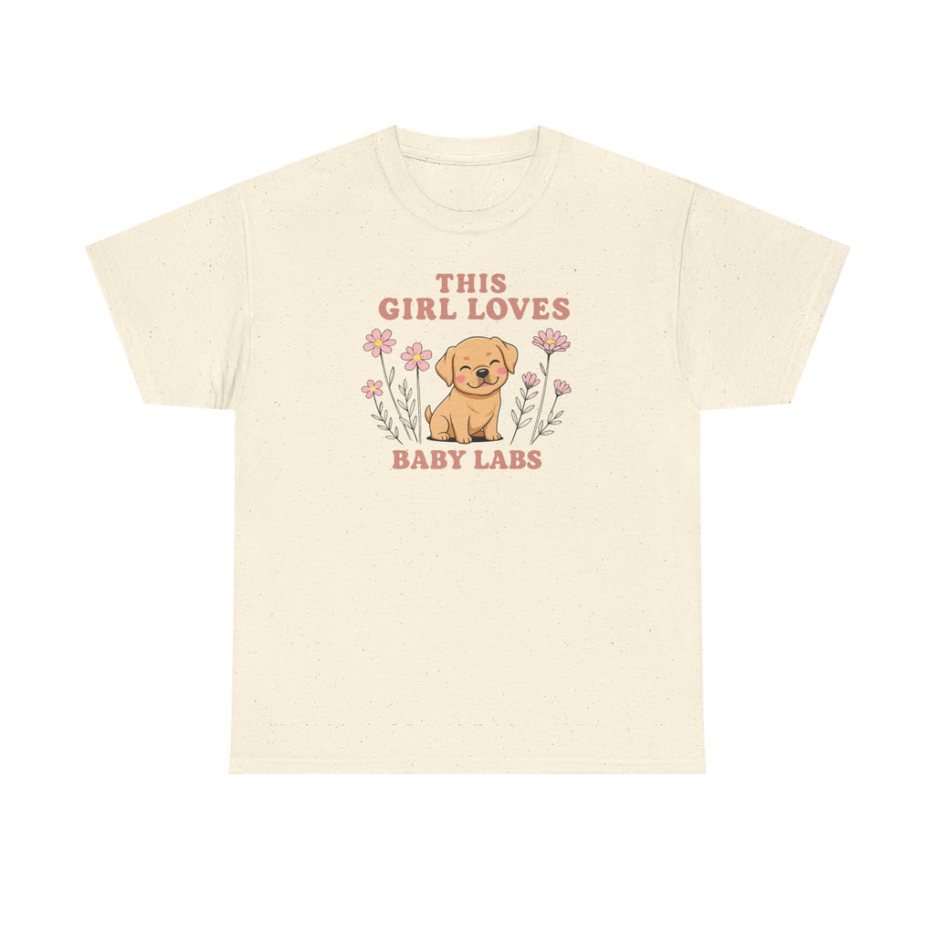 This Girl Loves Baby Labs Cute Puppy Dog Design T-Shirt