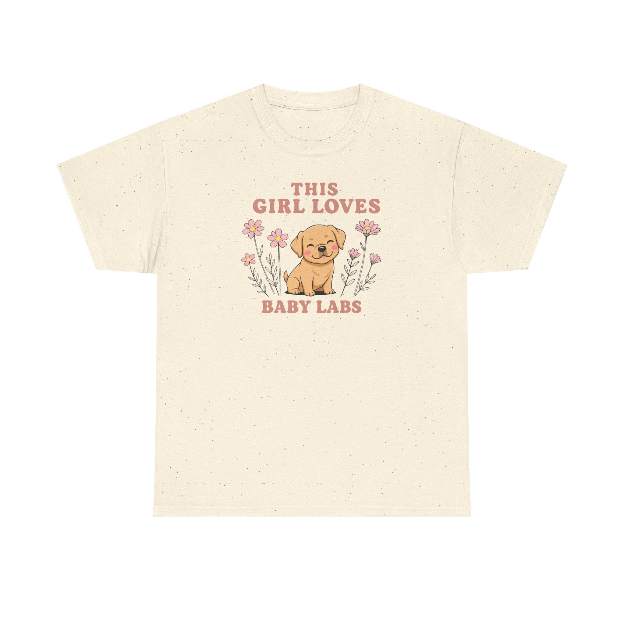 This Girl Loves Baby Labs Cute Puppy Dog Design T-Shirt
