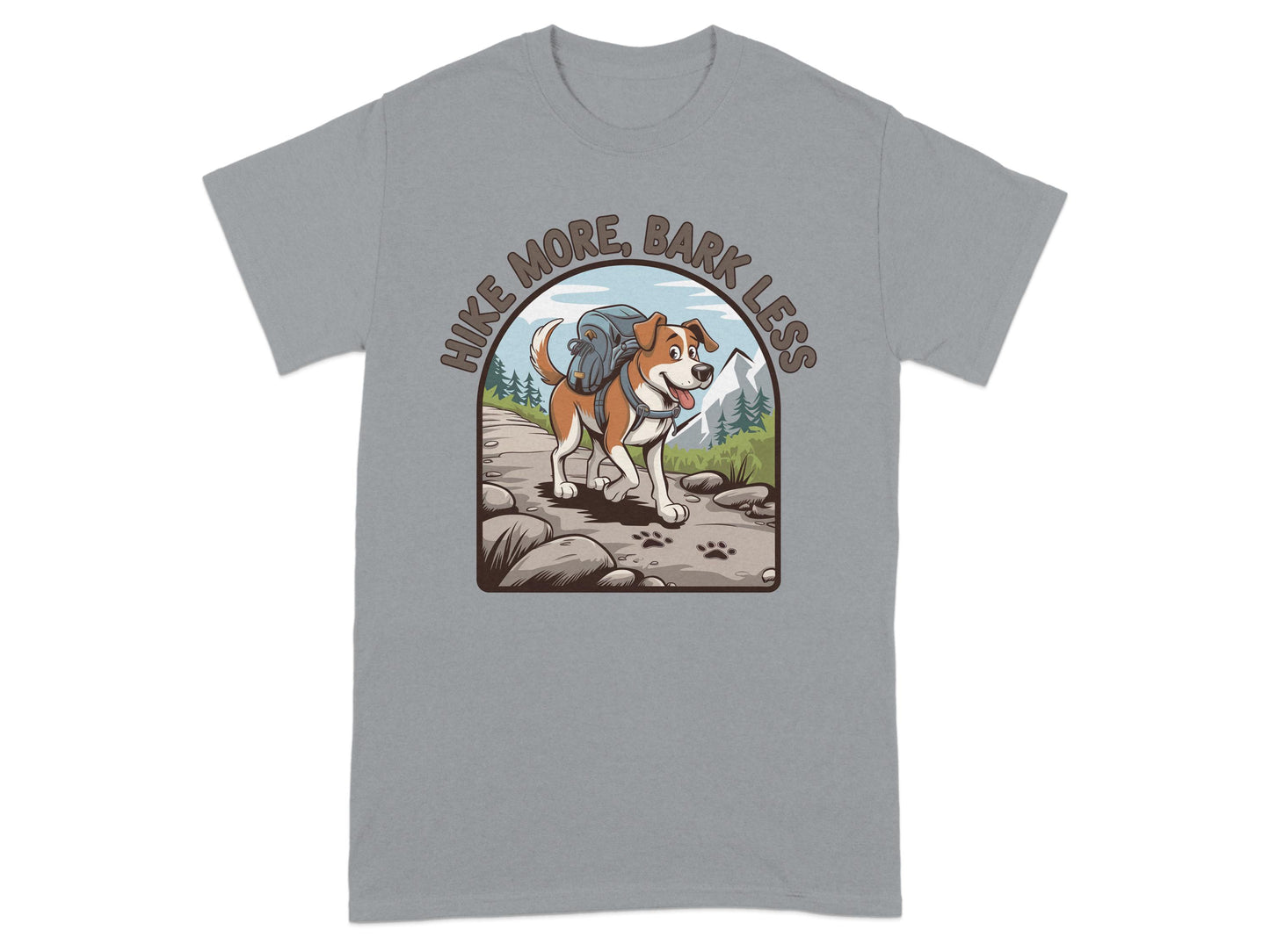 Hike More Bark Less Design Outdoor Enthusiast Shirt product type