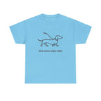 Dachshund Stroll Minimalist t-shirt, view 5