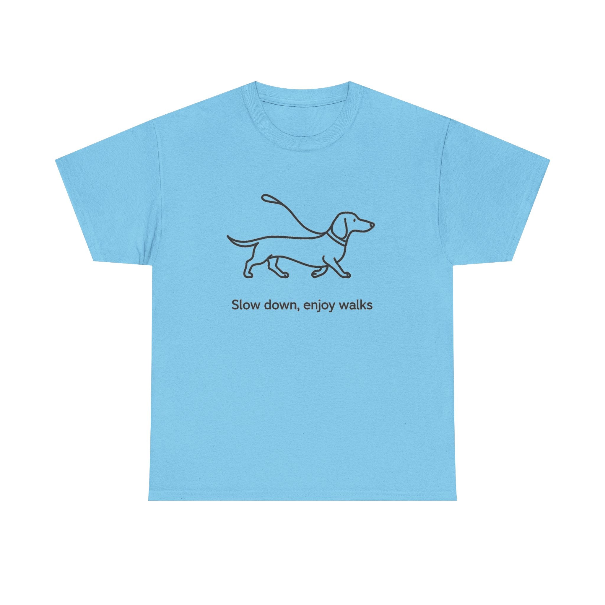 Dachshund Stroll Minimalist t-shirt, view 5
