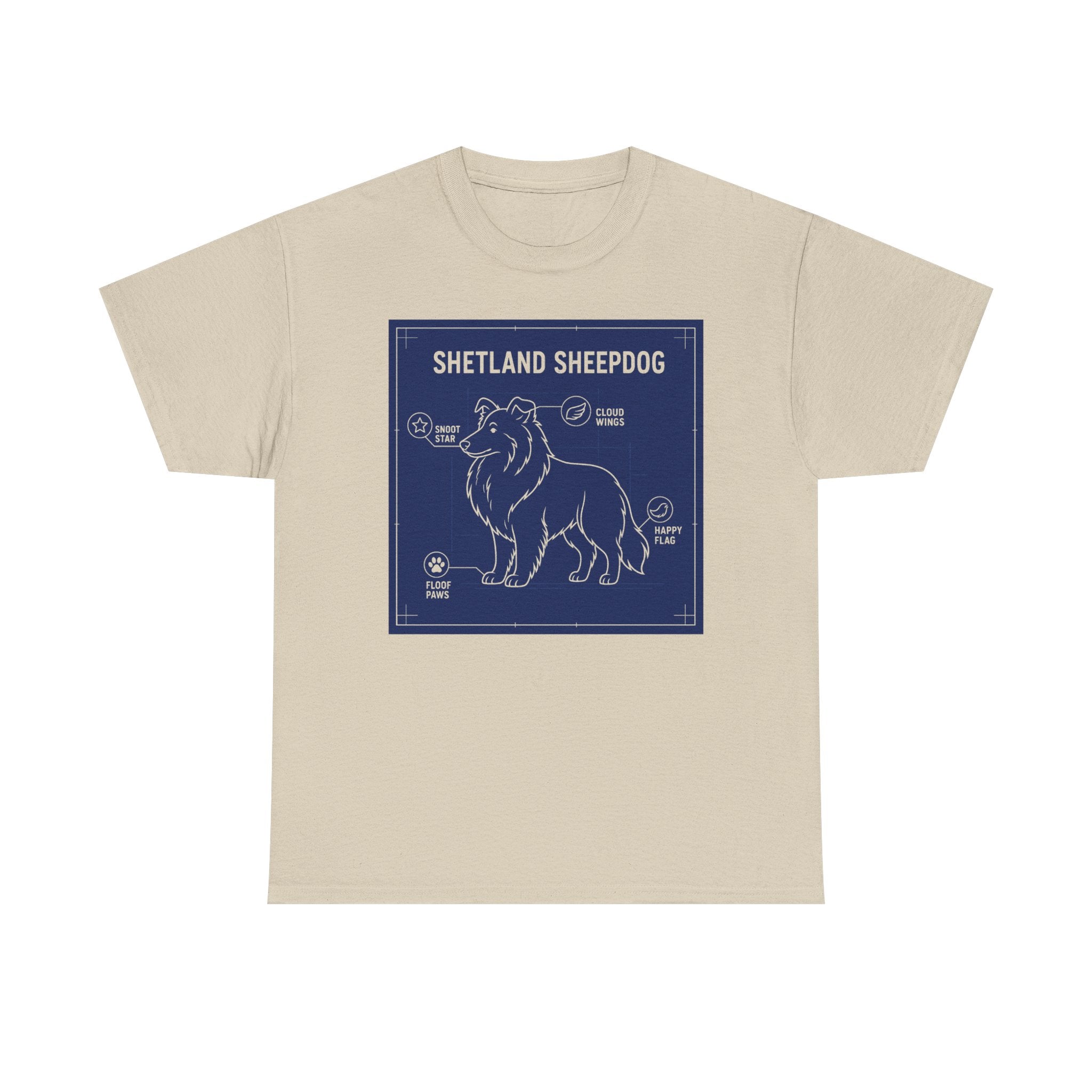 Shetland Sheepdog Blueprint T-Shirt
