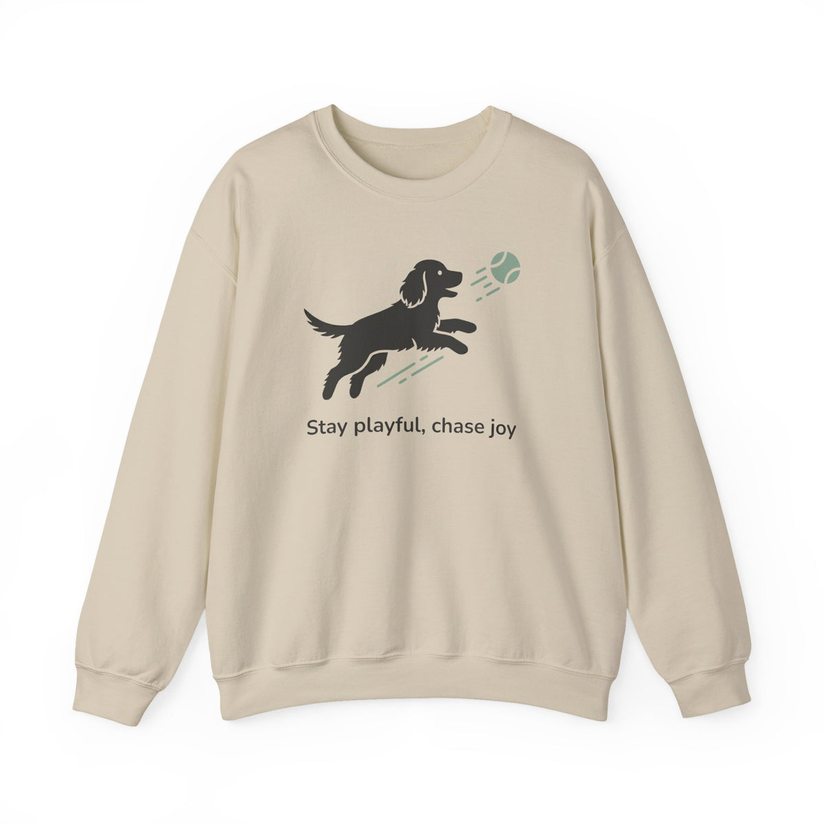 Stay Playful Gordon Setter Sweatshirt in Sand