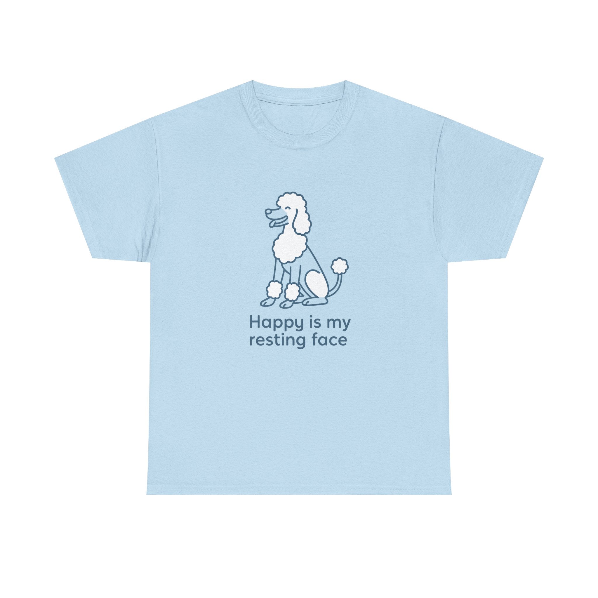 Happy Is My Resting Face - Funny Poodle Tee