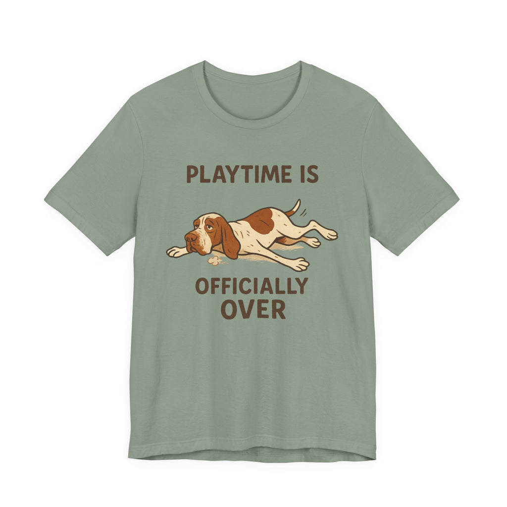 Bracco Italiano Playtime Is Over Tee