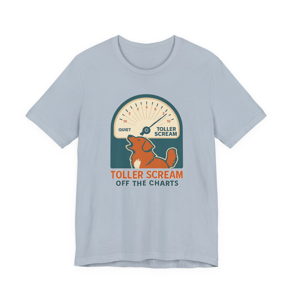 Nova Scotia Duck Tolling Retriever Scream Decibel Meter Tee