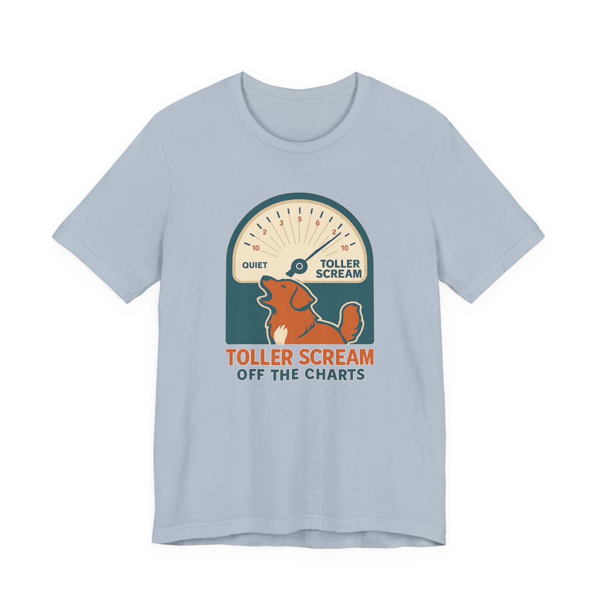 Nova Scotia Duck Tolling Retriever Scream Decibel Meter Tee