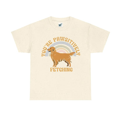 Golden Retriever Boho T Shirt Natural T-shirt