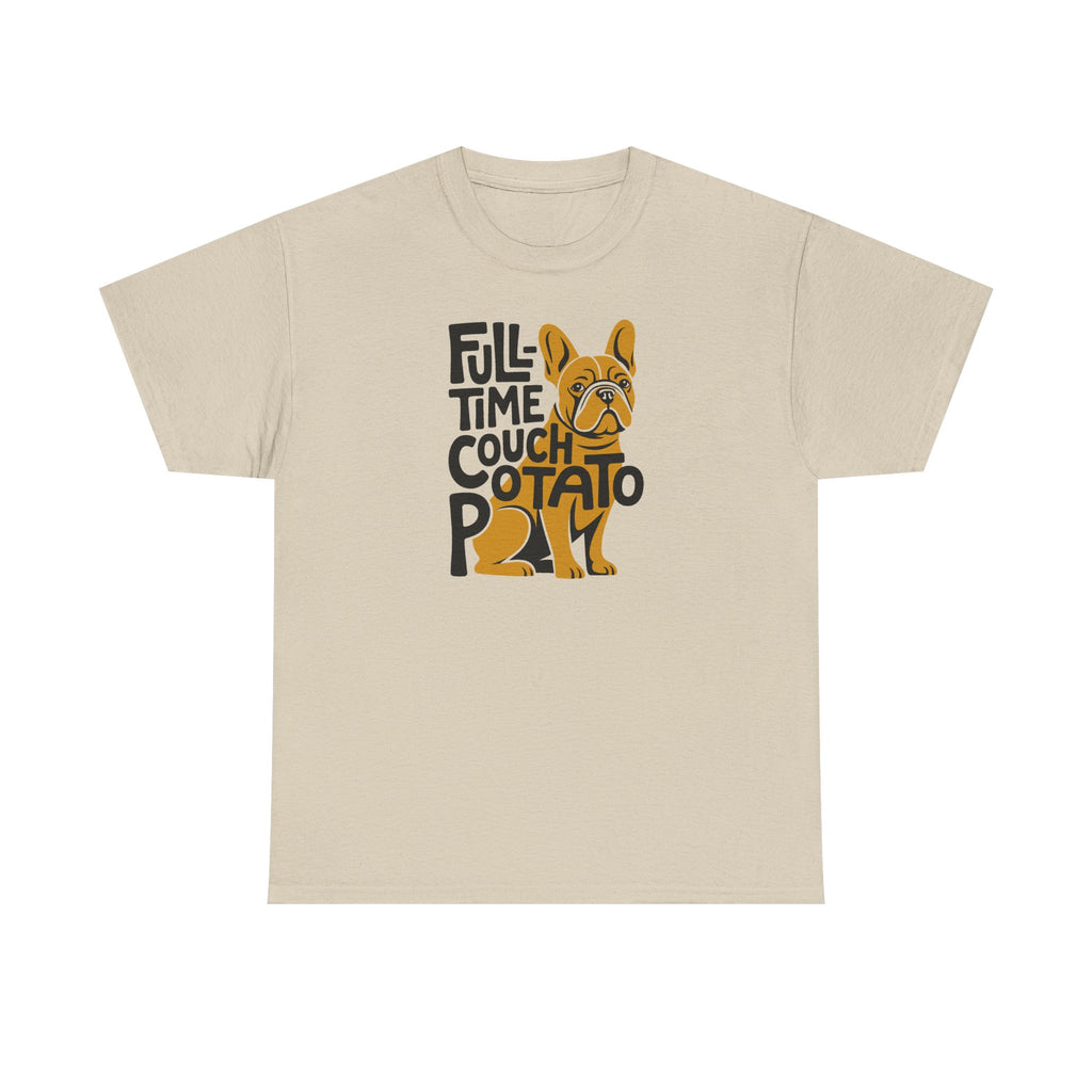 Frenchie Couch Potato Graphic T-shirt