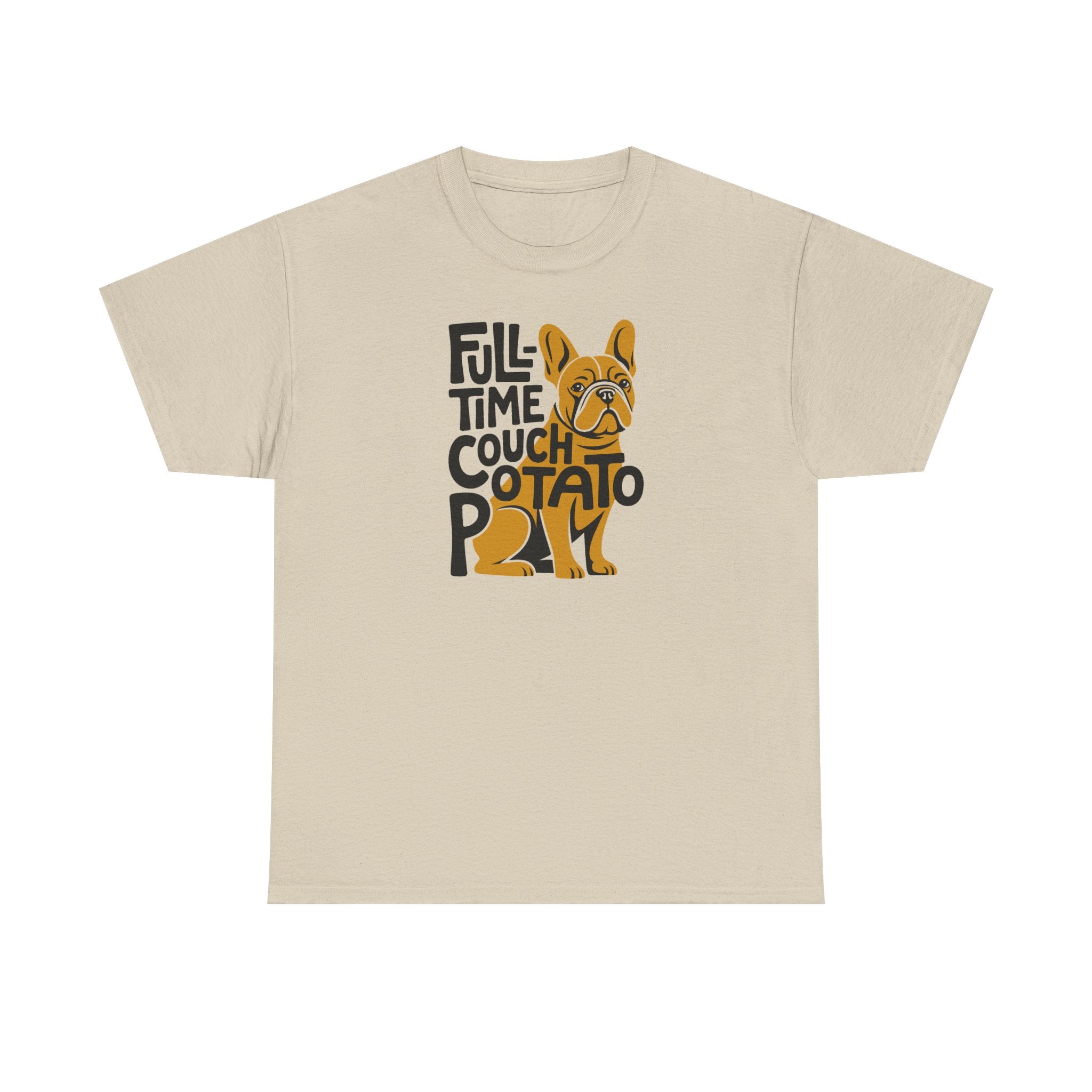Frenchie Couch Potato Graphic T-shirt