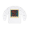 Endless Hunger Chocolate Labrador Long Sleeve Tee in White