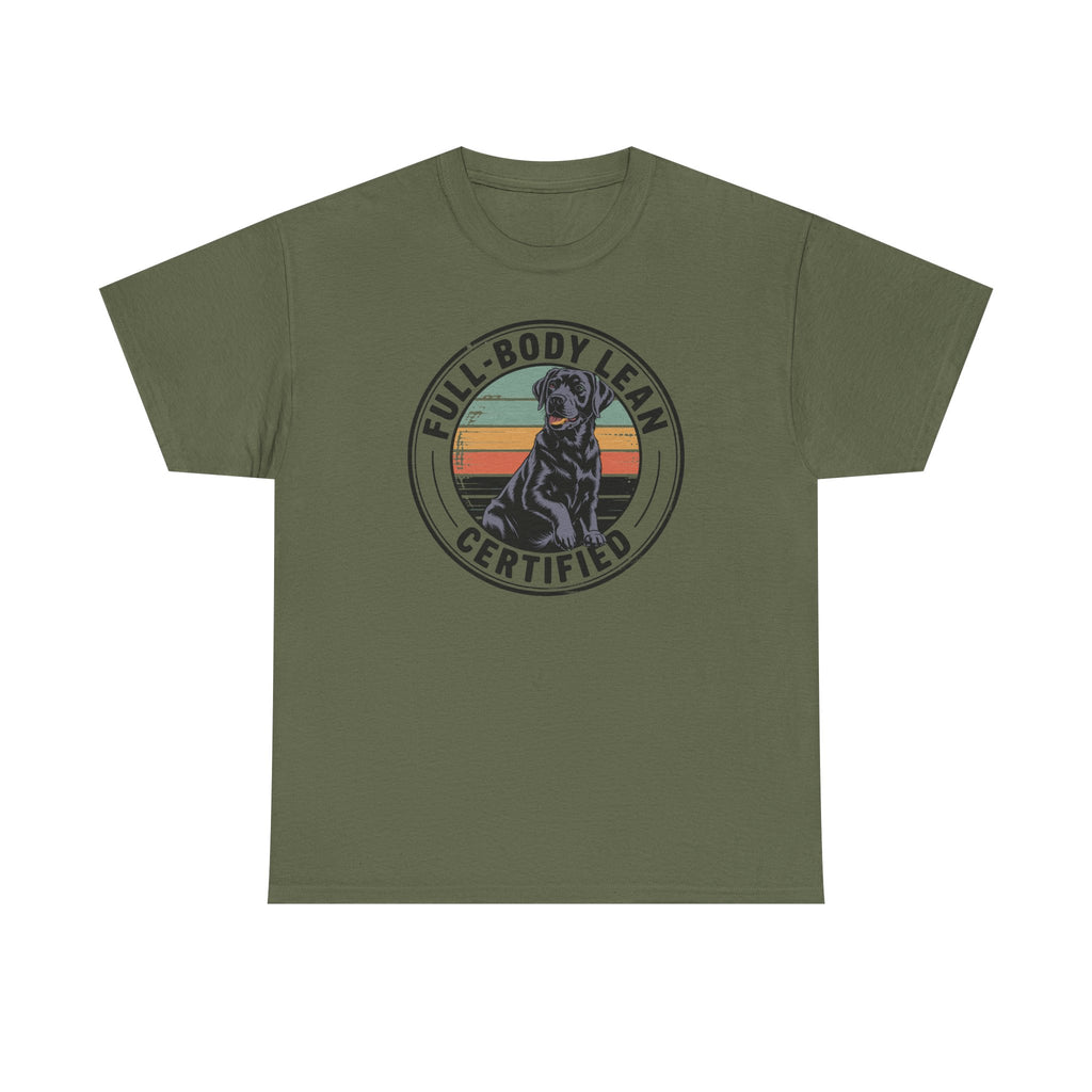 Full-Body Lean Certified Black Labrador T-Shirt