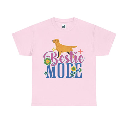 Yellow Labrador Bestie T Shirt Light Pink T-shirt