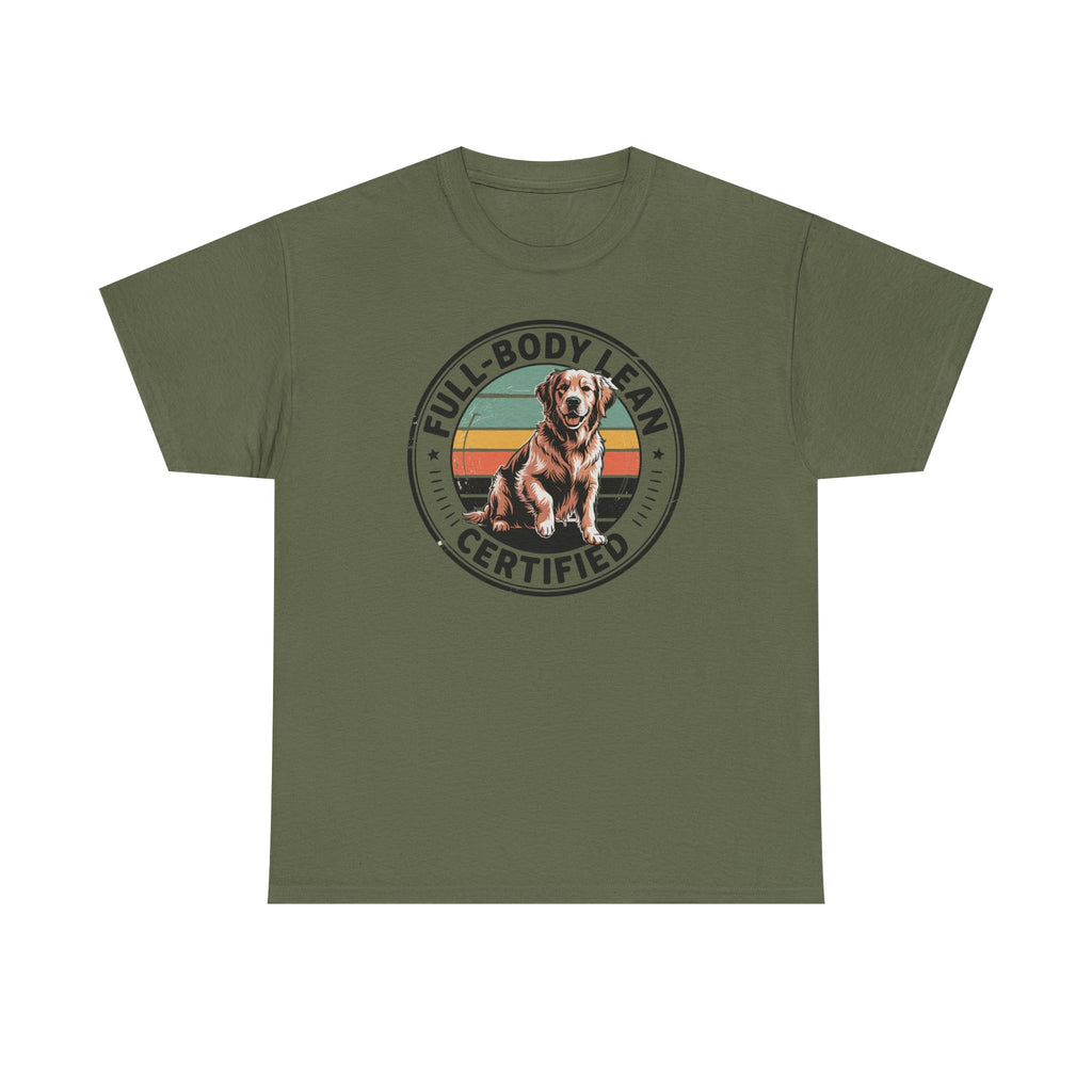 Full Body Lean Certified Golden Retriever T-Shirt
