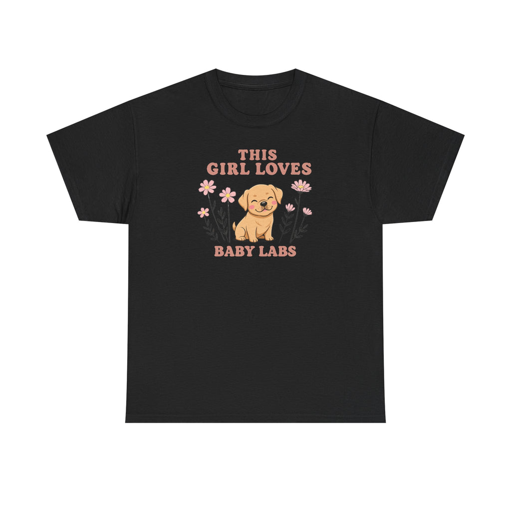 This Girl Loves Baby Labs Cute Puppy Dog Design T-Shirt