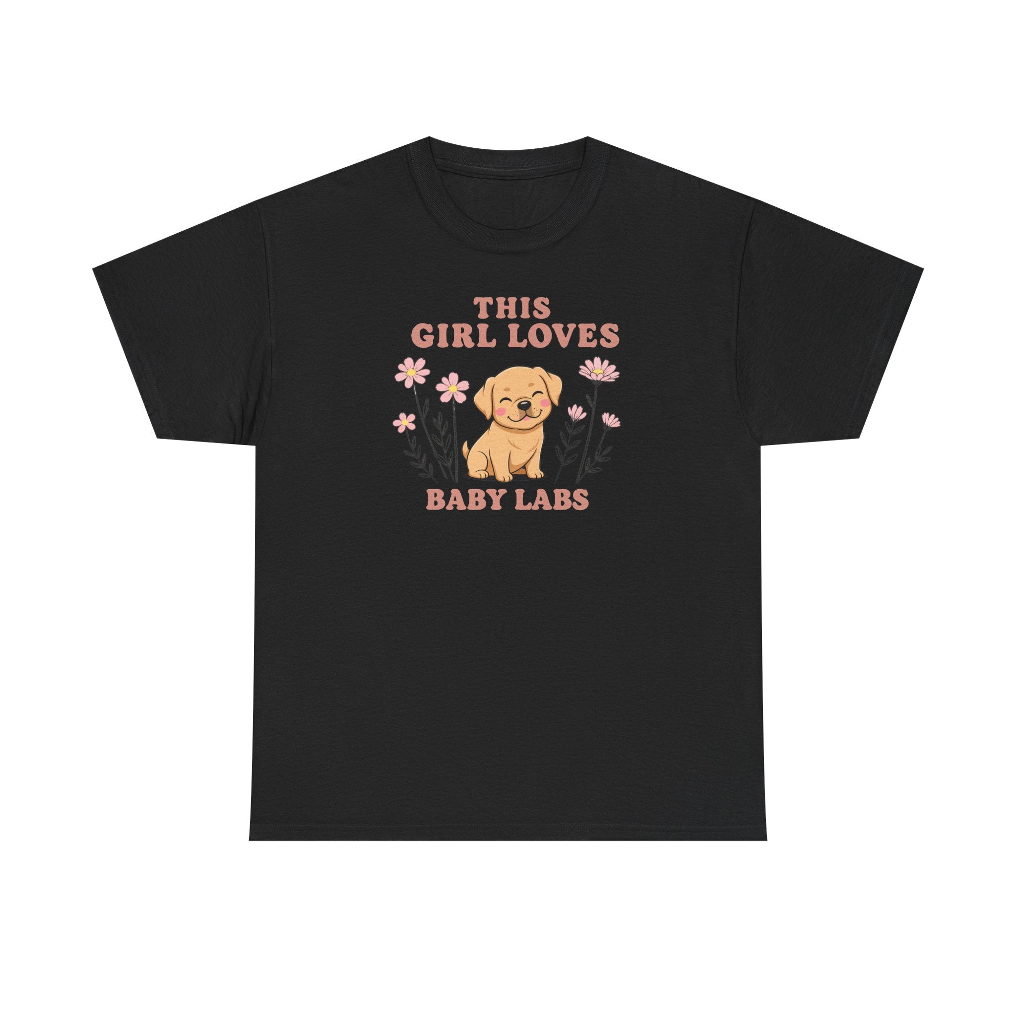 This Girl Loves Baby Labs Cute Puppy Dog Design T-Shirt