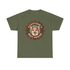 Everyone's Best Friend Corgi Dog With Sign Design T-Shirt