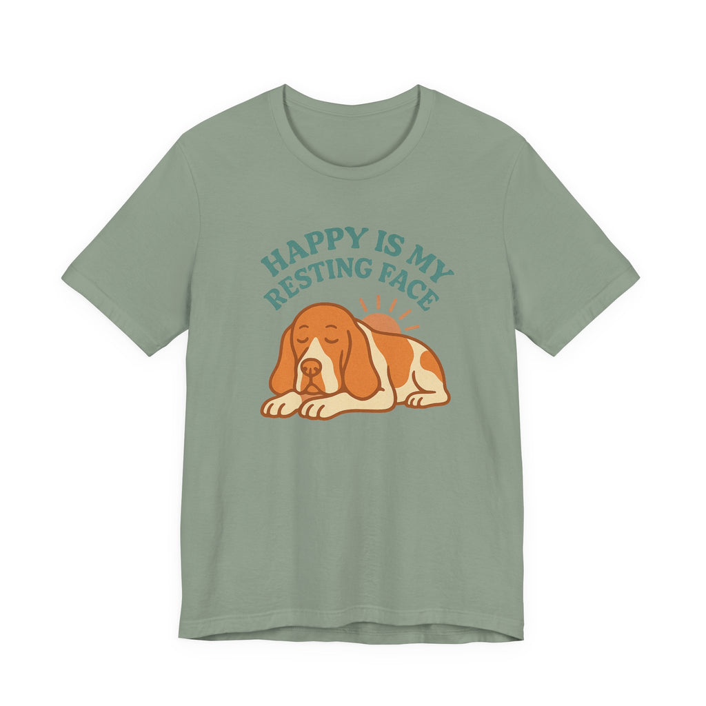 Bracco Italiano Happy Is My Resting Face Tee