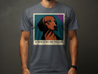 Dachshund illustration with text "ENDLESS HUNGER" on a grey t-shirt.