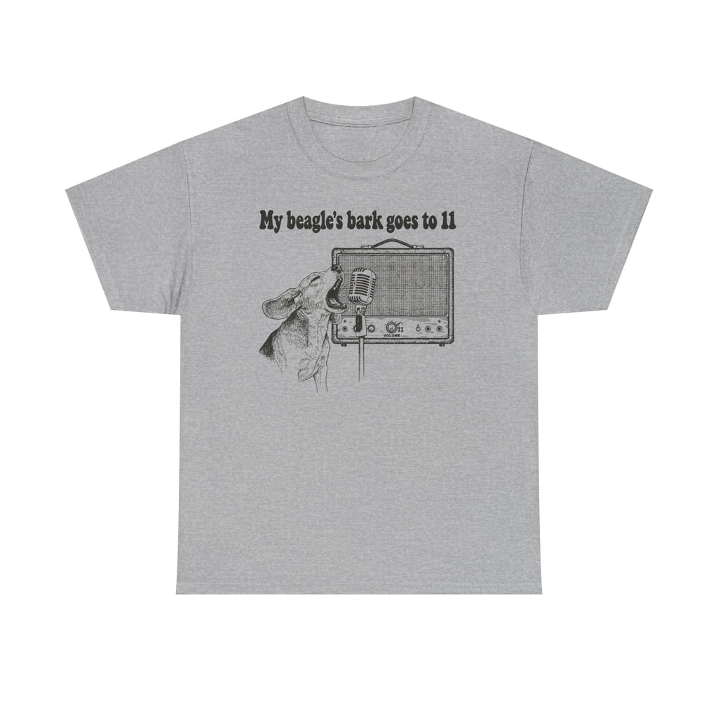 My Beagle's Bark Goes To Eleven Amplifier T-Shirt